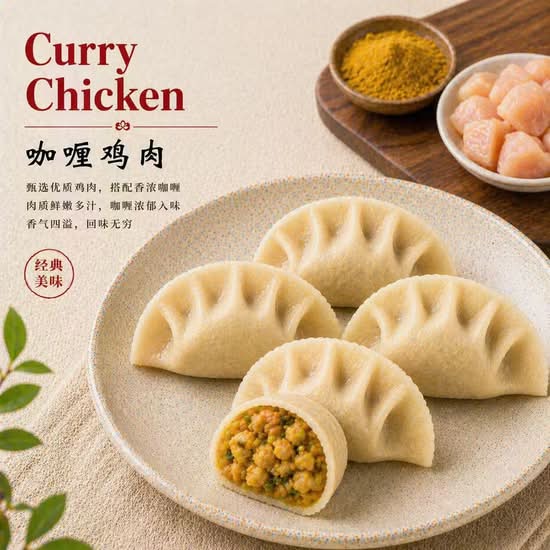 Curry Chicken (S-10 pieces (小份-10个）)